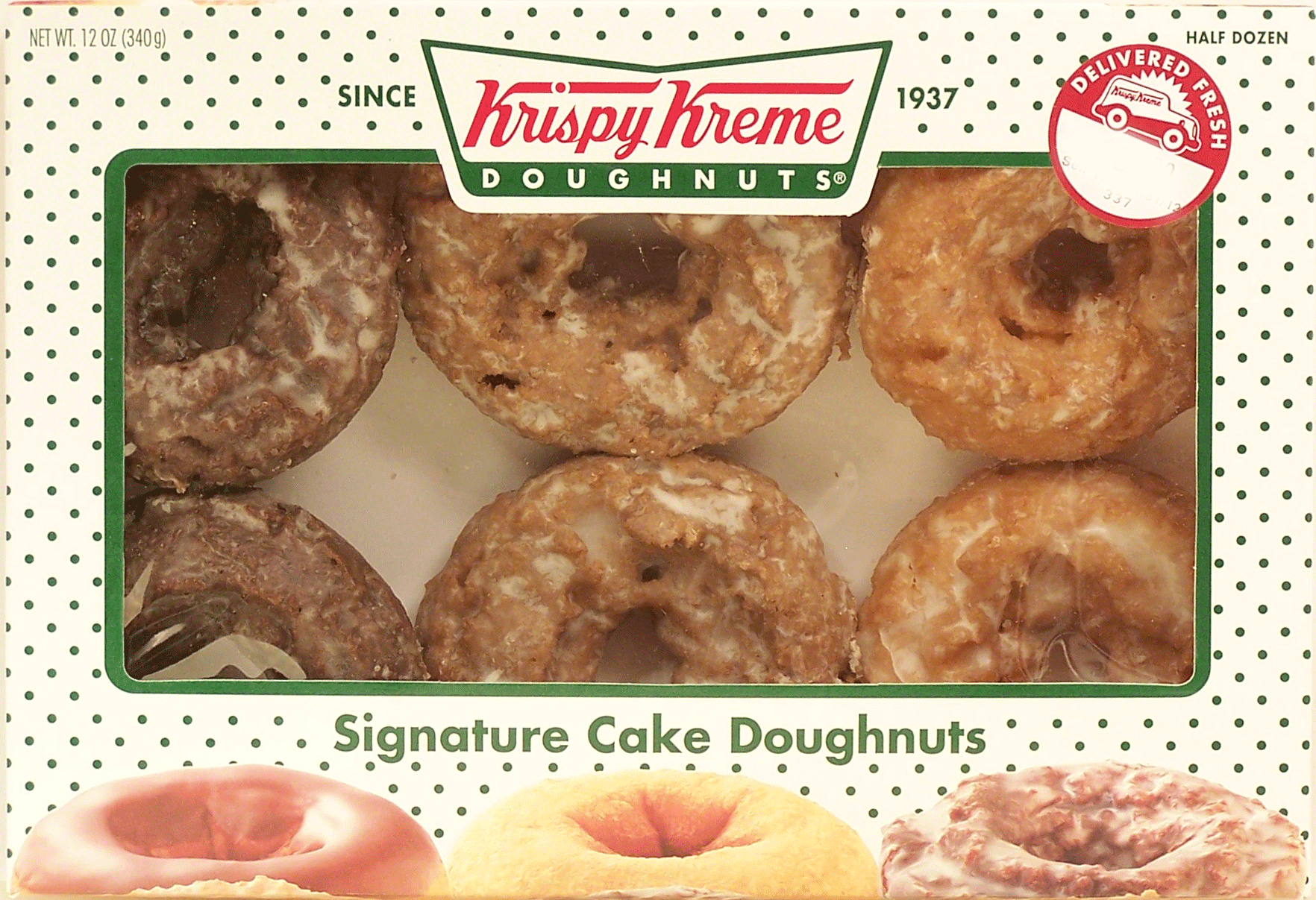 Krispy Kreme Signature cake doughnuts, half dozen Full-Size Picture